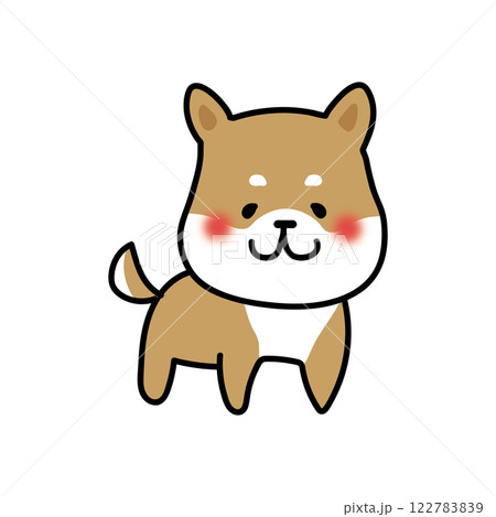 桃太郎のお供をする犬 122783839