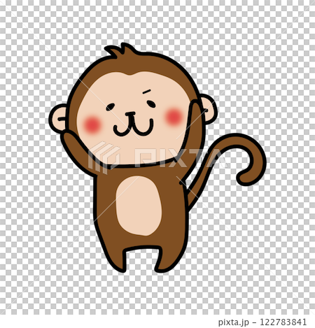 Monkey accompanying Momotaro 122783841