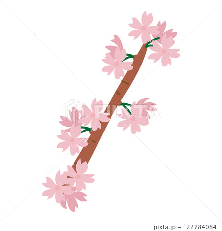 枝付きの桜の花2 122784084