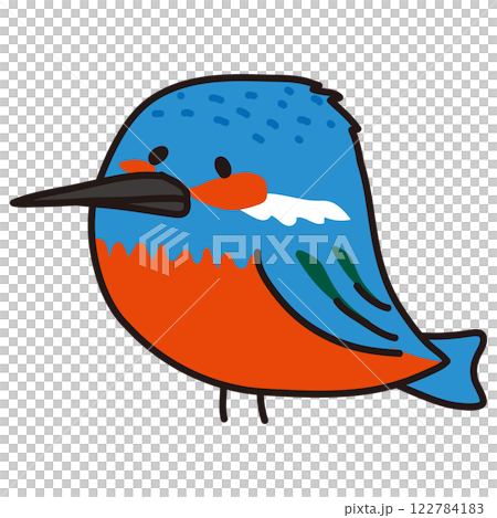 Small bird, Kingfisher 122784183