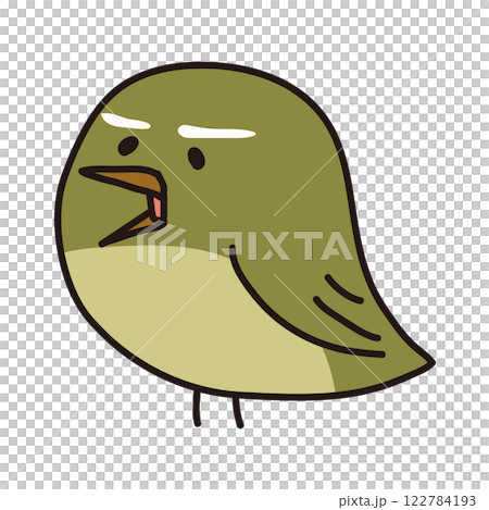 鳴く小鳥のウグイス 122784193