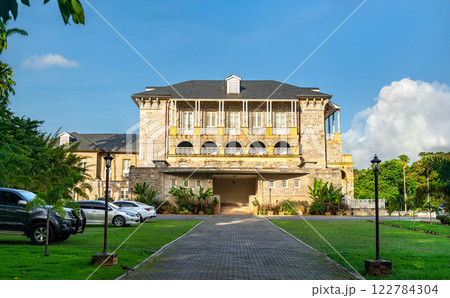 The Presidential Residence at the Royal Botanic Gardens in Port of Spain, Trinidad and Tobago The Presidential Residence at the Royal Botanic Gardens in Port of Spain, Trinidad and Tobago 122784304