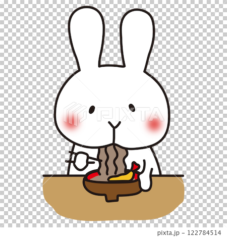 白兔吃年越蕎麥麵 122784514