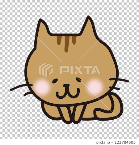 Brown cat bowing 122784603