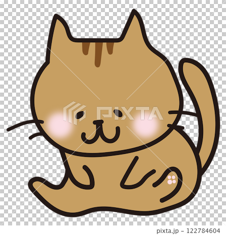 Brown cat grooming Brown cat grooming 122784604