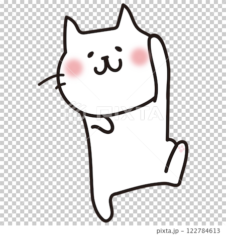 遊ぶ白い猫 遊ぶ白い猫 122784613