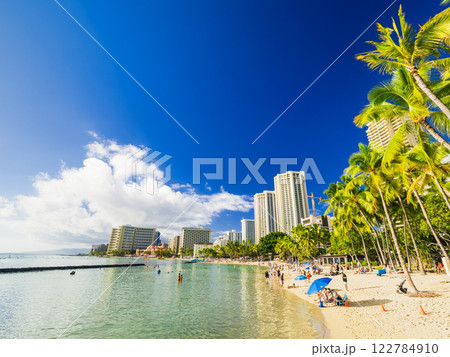 ハワイ　ワイキキビーチ 122784910