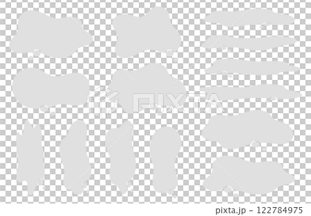 Moyamo speech bubble vector illustration set frame frame copy space gray gray 122784975