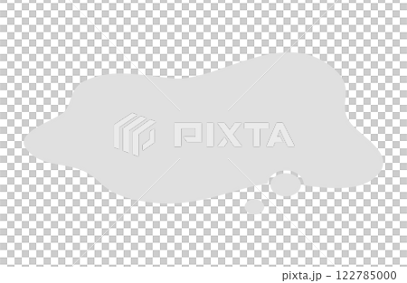 Fuzzy imagination speech bubble vector illustration Simple fluid shape Gray Fuzzy imagination speech bubble vector illustration Simple fluid shape Gray 122785000