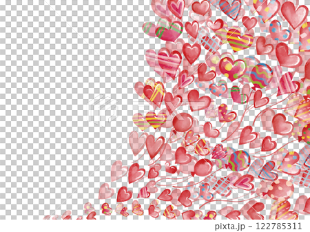 水彩風格鮮紅的心巧克力蓬鬆背景2 水彩風格鮮紅的心巧克力蓬鬆背景2 122785311