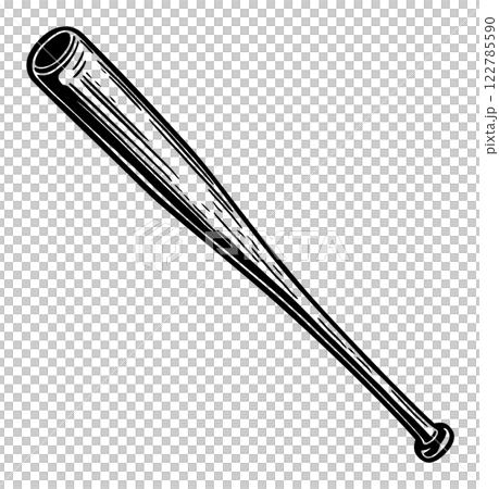 black baseball bat hand drawn style no background black baseball bat hand drawn style no background 122785590