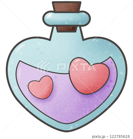 Cute Valentines Day Bottle of Love Potion Cute Valentines Day Bottle of Love Potion 122785628