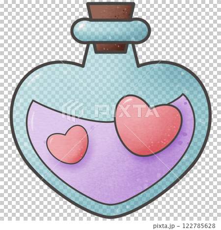 Cute Valentines Day Bottle of Love Potion Cute Valentines Day Bottle of Love Potion 122785628