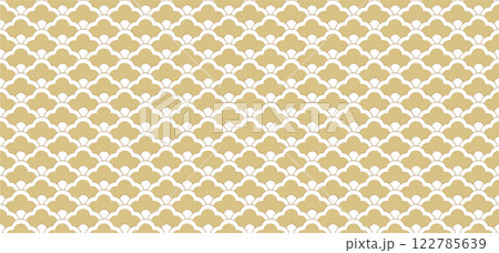 Japanese template vector. Geometric pattern in Vintage style. Natural luxury texture. 122785639