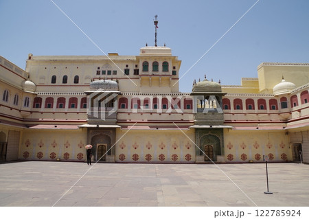 インド 世界遺産ラージャスターン州のジャイプール旧市街 シティパレス インド 世界遺産ラージャスターン州のジャイプール旧市街 シティパレス 122785924