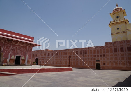 インド　世界遺産ラージャスターン州のジャイプール旧市街　シティパレス 122785930