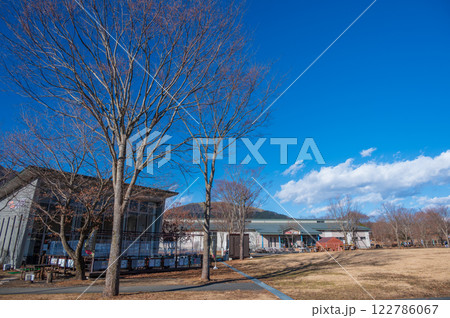 あさぎりフードパークの景観　冬の朝霧高原 122786067