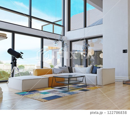 modern house interior. 122786838