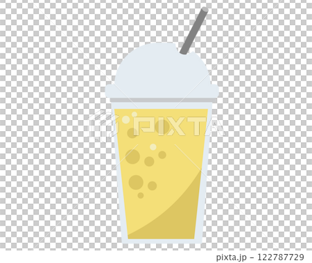 バナナスムージー。ベクターイラスト	 122787729