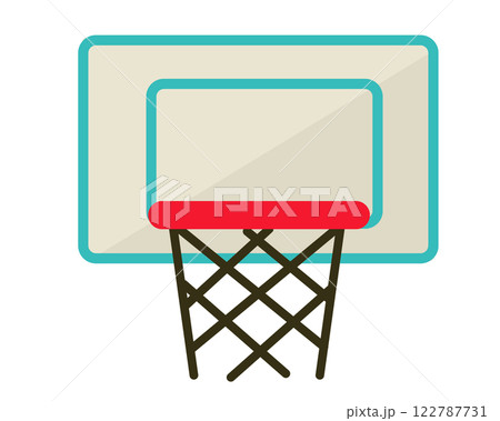 バスケットゴール。ベクターイラスト	 122787731