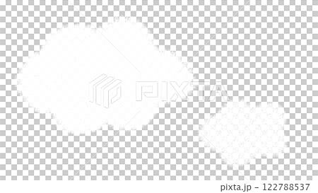 ふわふわまっ白い雲のかわいいイラスト 122788537