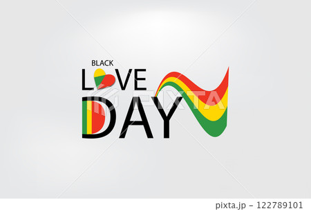 Illustration celebrating Black Love Day Illustration celebrating Black Love Day 122789101