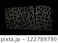 有刺鉄線で作られた戦争の文字 122789780