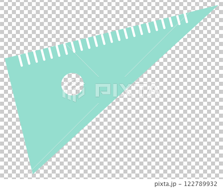 シンプルな三角定規のベクターイラスト 122789932