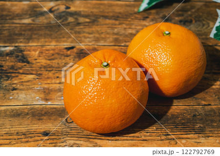 いよかん　愛媛県の特産品で濃厚な味わいの柑橘類 122792769