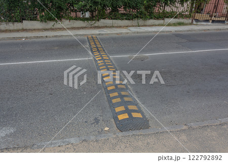 Traffic safety. Artificial roughness on the road. Traffic safety. Artificial roughness on the road. 122792892
