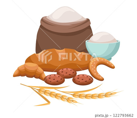 Colorful bakery products 122793662