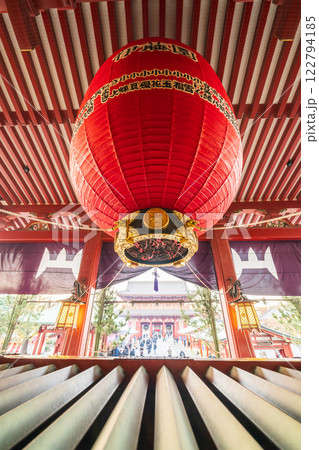 「東京都」浅草 浅草寺 本堂の大提灯 「東京都」浅草 浅草寺 本堂の大提灯 122794185