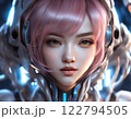 Asian woman model beauty portraits cartoon ai generated 122794505