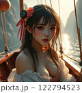 Asian woman model beauty portraits cartoon ai generated 122794523