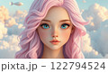 Asian woman model beauty portraits cartoon ai generated 122794524