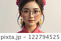 Asian woman model beauty portraits cartoon ai generated 122794525