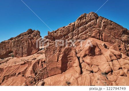 Fairy Tale, Skazka Canyon on the southern shore of Issyk-Kul lake, Kyrgyzstan 122794749