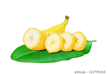 バナナのイラスト リアル バナナのイラスト リアル 122795168