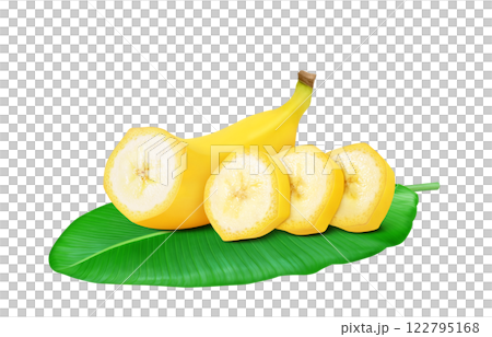 Realistic illustration of banana 122795168