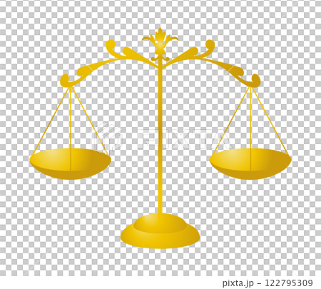 古董天平秤圖像的插圖 122795309