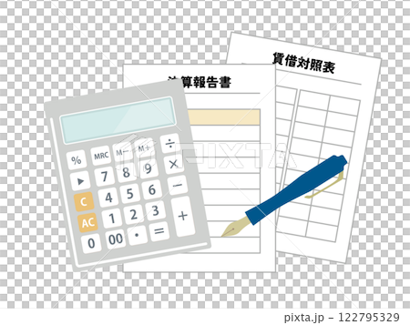 資產負債表插圖、資產負債表、公司財務狀況圖像 122795329