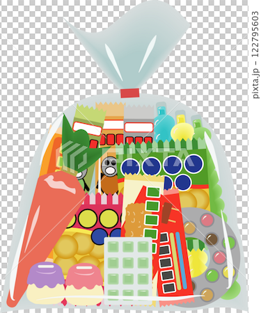 Snack bag packing 122795603