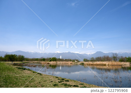 長野県安曇野市_御宝田遊水池5_2024年4月 長野県安曇野市_御宝田遊水池5_2024年4月 122795908