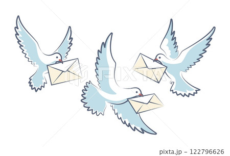 Pigeon mail sketch Pigeon mail sketch 122796626