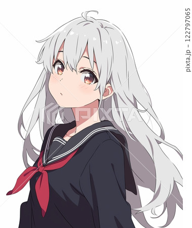 制服を着た女の子イラスト・学生イメージ「AI生成画像」 制服を着た女の子イラスト・学生イメージ「AI生成画像」 122797065