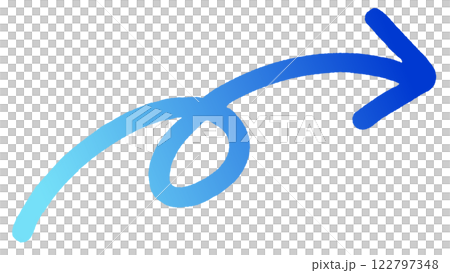 A rotating upward arrow (blue and light blue gradation version) A rotating upward arrow (blue and light blue gradation version) 122797348