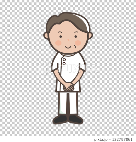 男按摩師為顧客服務的全身插畫 122797861