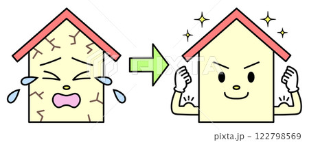 修理されて頑丈になった、家のキャラクター 122798569