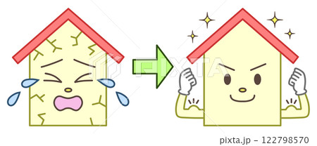 修理されて頑丈になった、家のキャラクター 修理されて頑丈になった、家のキャラクター 122798570