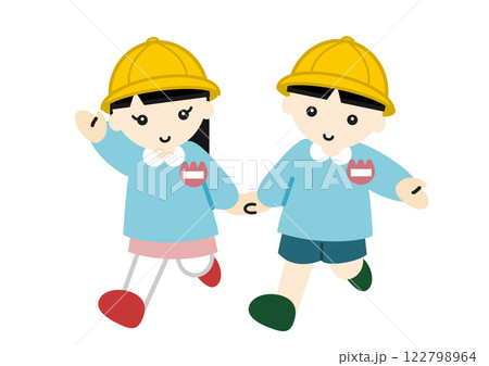 幼稚園児の男の子と女の子2 122798964